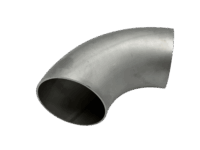 Edelstahl Rohrbogen 90° matt